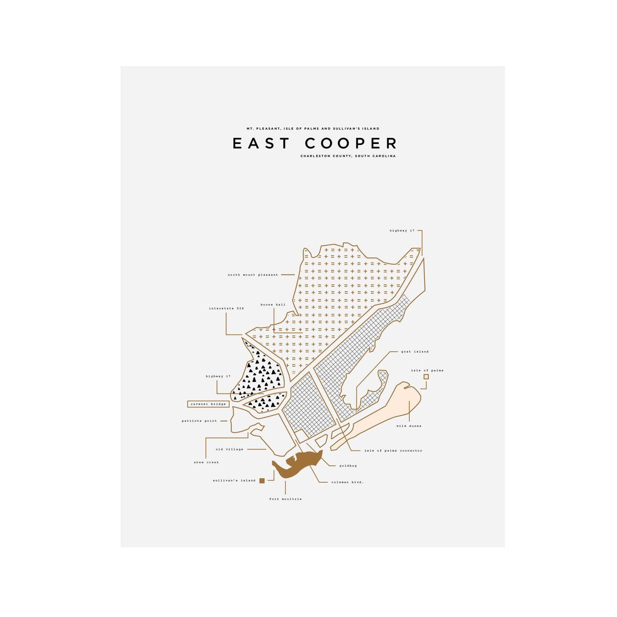 42 Pressed "Roam" East Cooper City Print - Essentially Charleston