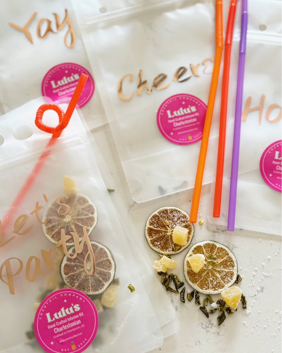Lulu's Party Pouch Alcohol Cocktail Drink Infusion Kits - Essentially Charleston