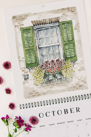 2026 Flower Boxes of Charleston Wall Calendar - Essentially Charleston