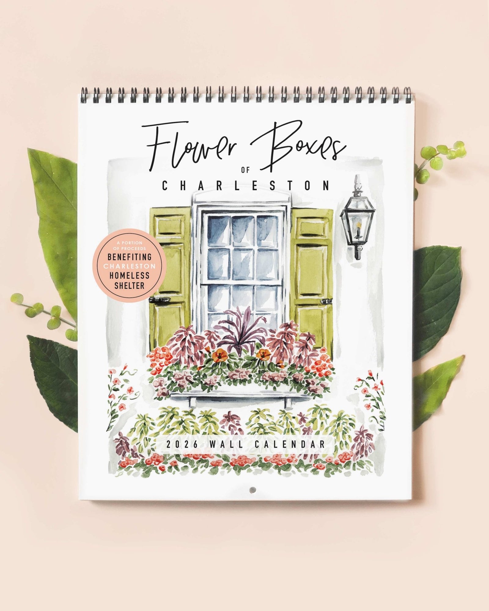 2026 Flower Boxes of Charleston Wall Calendar - Essentially Charleston