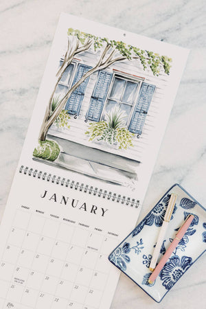 2027 Flower Boxes of Charleston Wall Calendar by Texture Design - Essentially Charleston