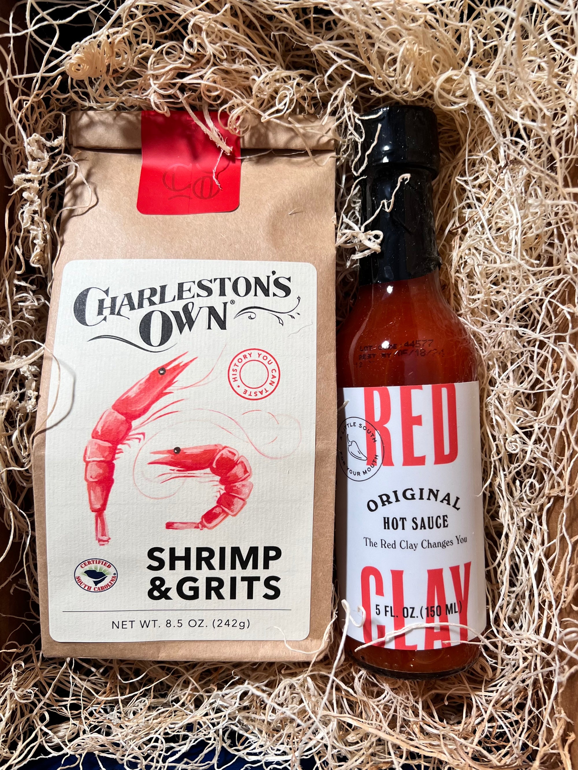 Perfect Pair: Charleston's Own Shrimp & Grits + Red Clay Hot Sauce