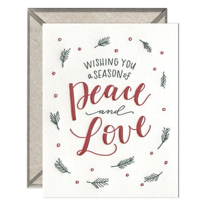 A Season of Peace and Love Card - Essentially Charleston