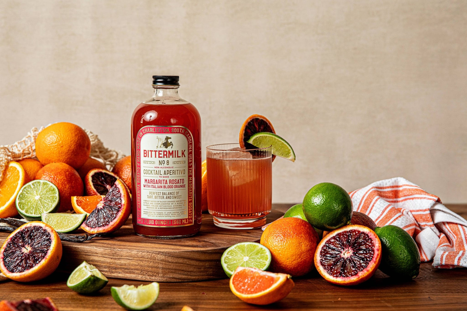 Bittermilk No.8 - Margarita Rosato with Italian Blood Orange Tablescape - Essentially Charleston