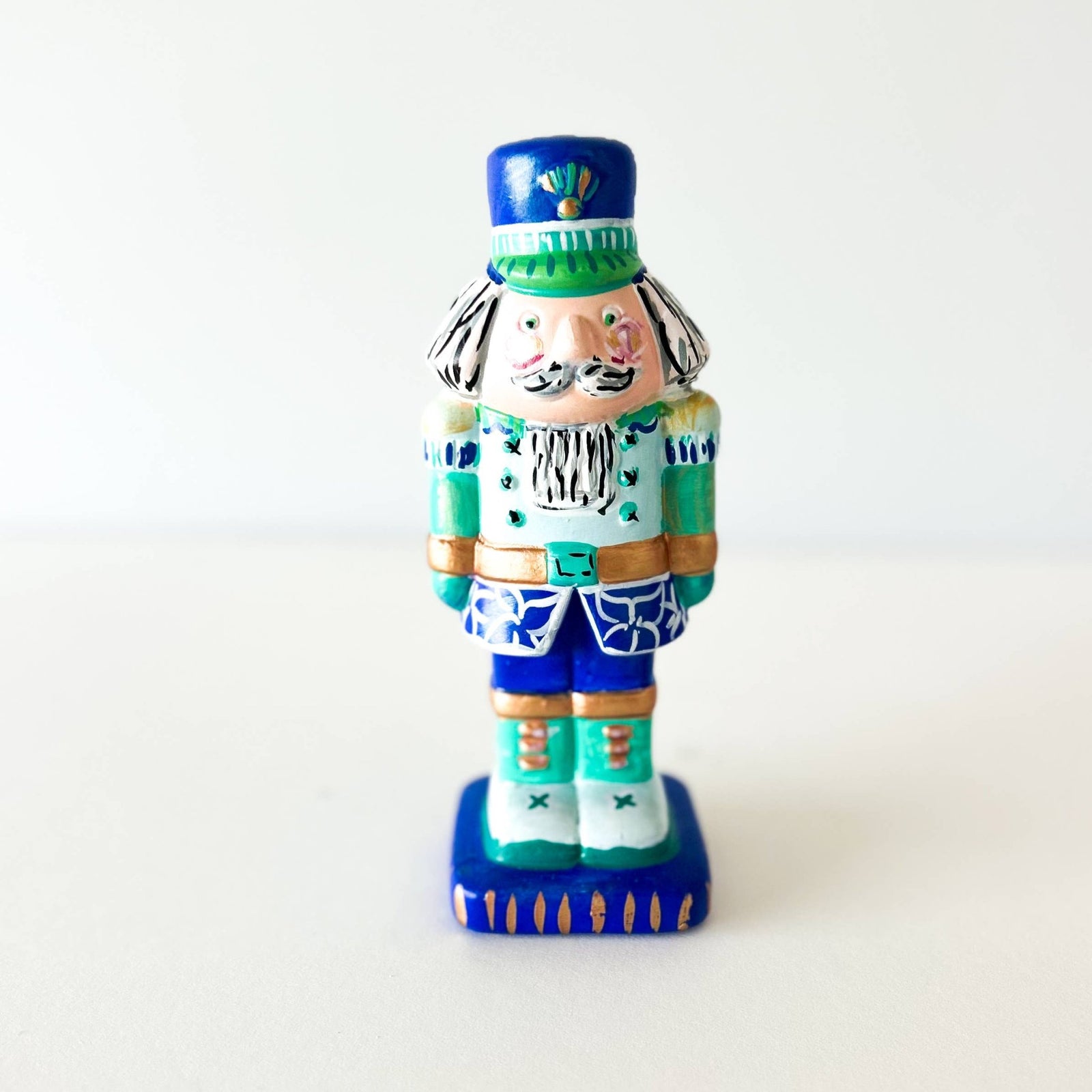 Blue Ceramic Nutcracker Mint Ceramic Nutcracker - Essentially Charleston