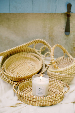 Charleston Candle Company No. 16 Sweetgrass Basket Soy Candle: 9 oz. - Essentially Charleston