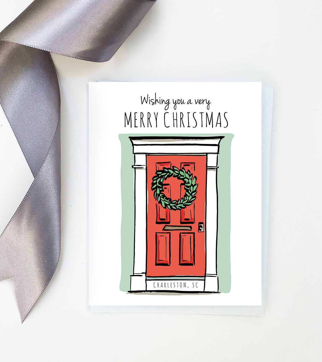 Charleston Christmas Door Card by Texture Design - Essentially Charleston