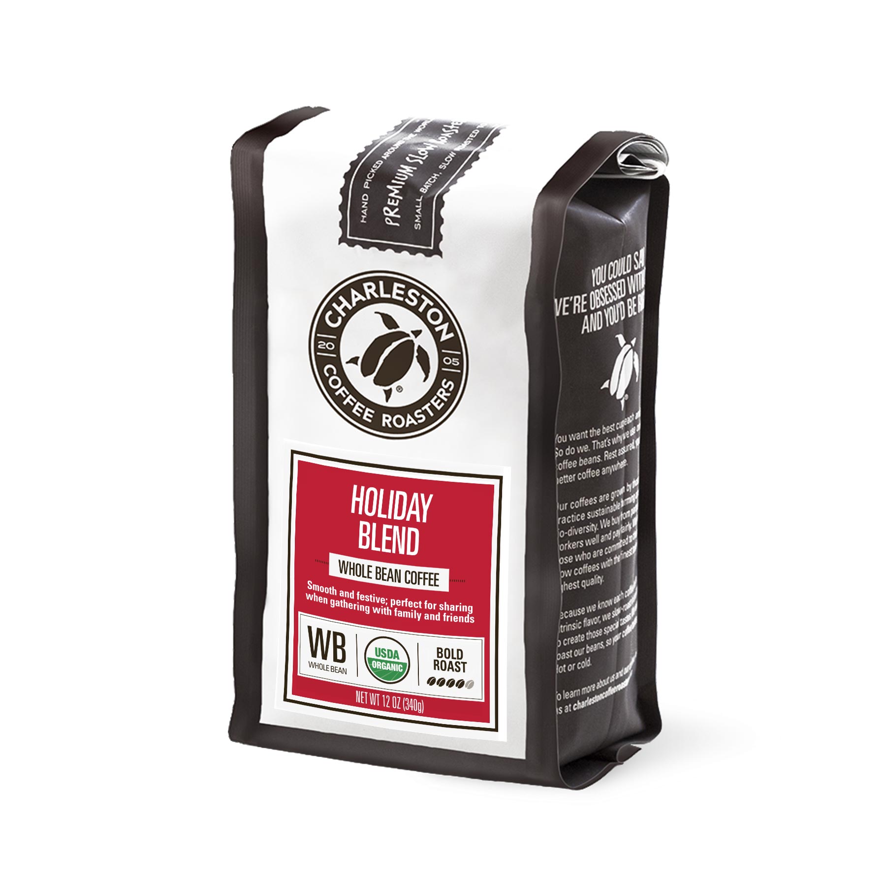 Charleston Coffee Roasters: Holiday Blend (8 ounces) - Essentially Charleston