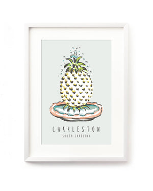 Charleston Pineapple Fountain Postcard - Essentially Charleston