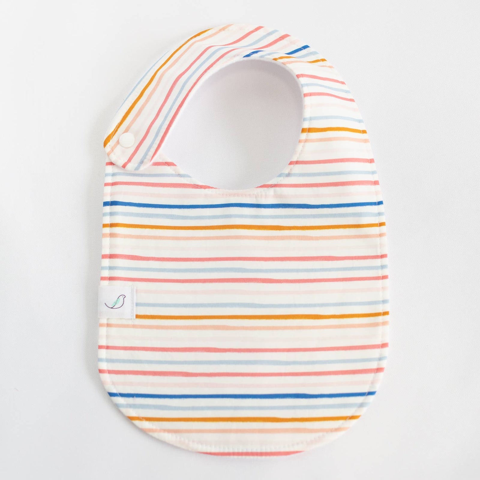 Charlie Snap Bib - Summer Stripe - Essentially Charleston