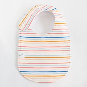Charlie Snap Bib - Summer Stripe - Essentially Charleston