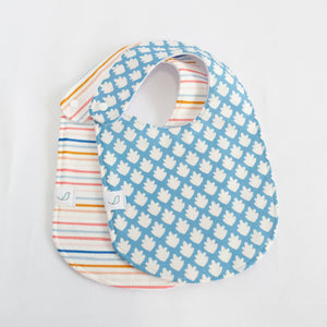 Charlie Snap Bib - Summer Stripe - Essentially Charleston
