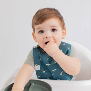 Charlie Snap Bib: Surfers Charlie Snap Bib - Summer Stripe by Hemming Birds - Essentially Charleston