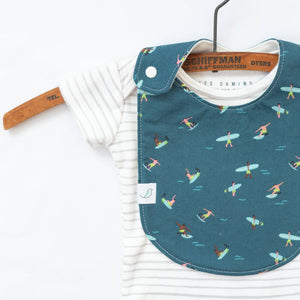 Charlie Snap Bib: Surfers Charlie Snap Bib - Summer Stripe by Hemming Birds - Essentially Charleston