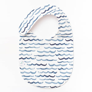 Charlie Snap Bib: Waves by Hemming Birds - Essentially Charleston