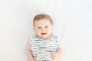 Charlie Snap Bib: Waves by Hemming Birds - Essentially Charleston