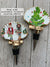 Christmas Wine Stopper: Oyster / Christmas Flamingos - Essentially Charleston