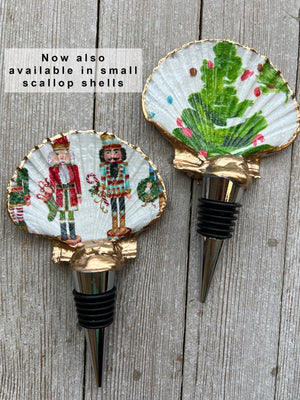 Christmas Wine Stopper: Oyster / Nutcracker Mix - Essentially Charleston