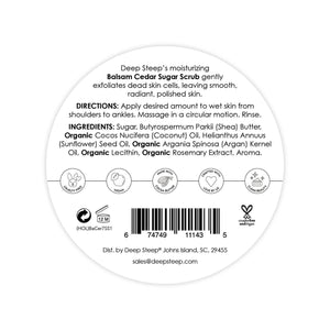 Deep Steep Balsam Cedar Sugar Scrub - Essentially Charleston