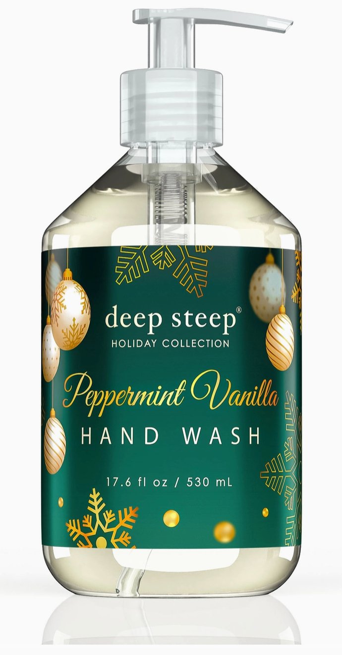 Deep Steep Peppermint Vanilla Argan Oil Liquid Hand Wash - Essentially Charleston