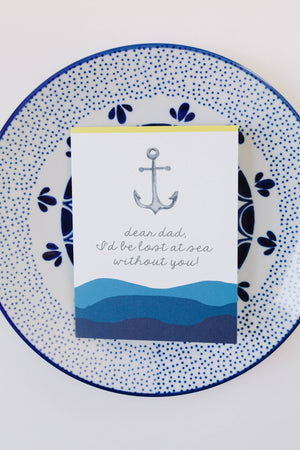 Father's Day Anchor Greeting Card - Essentially Charleston