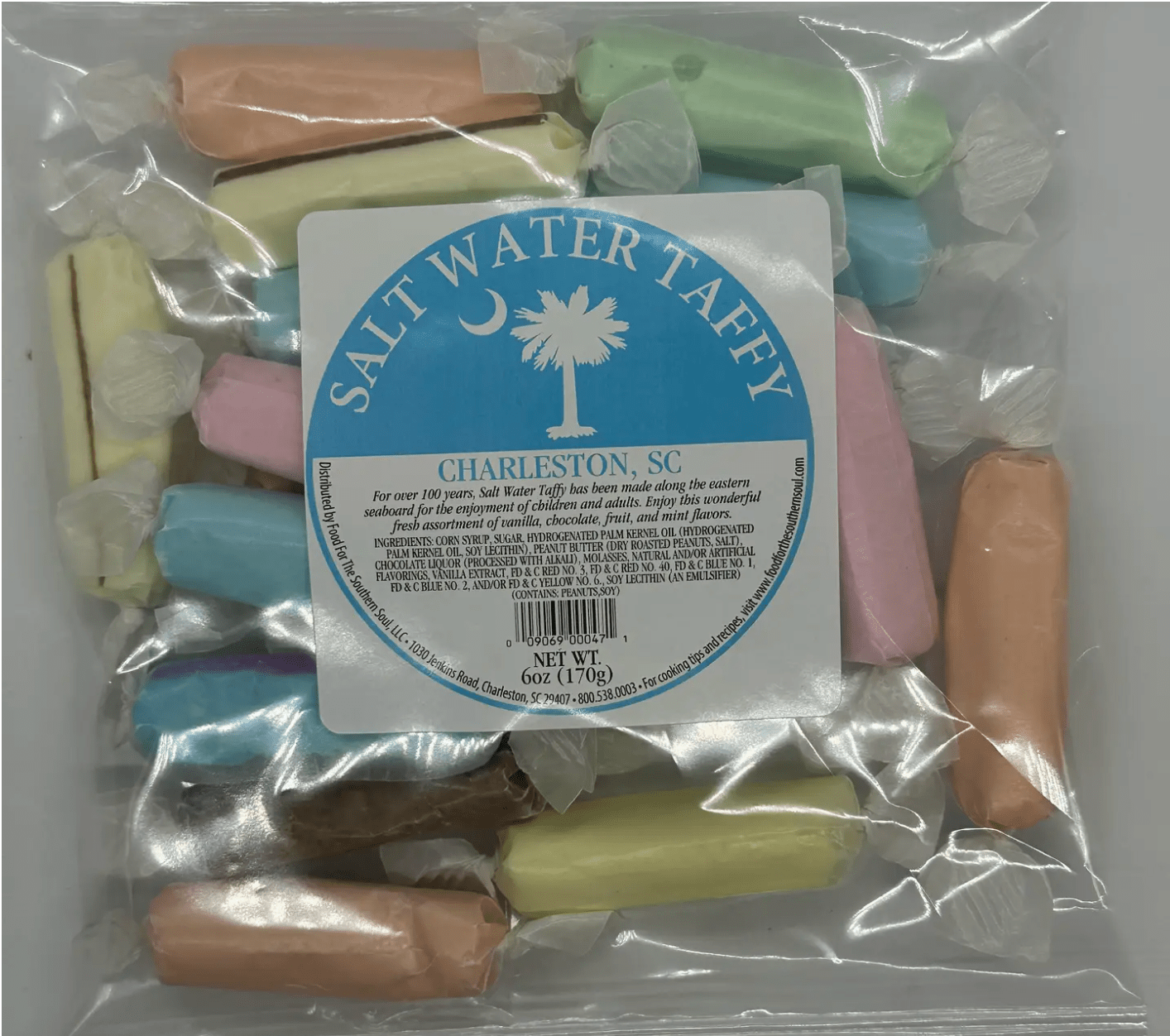 Food for the Southern Soul Salt Water Taffy - Essentially Charleston