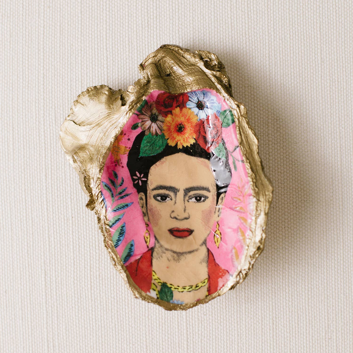 Grit & Grace Frida Kahlo Oyster Jewelry Dish - Essentially Charleston