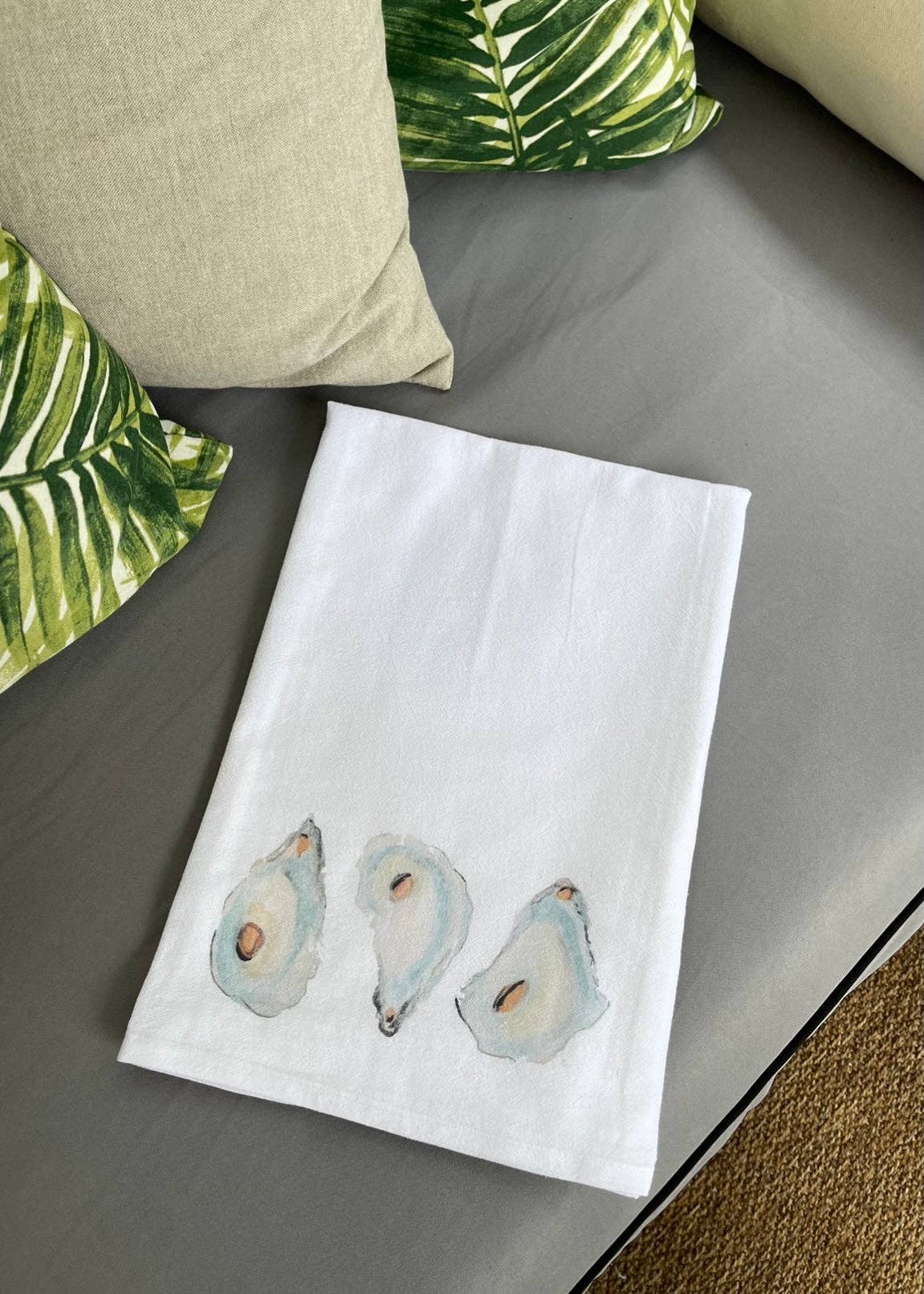 Half - Pint Designs Oyster Tea Towel - Essentially Charleston