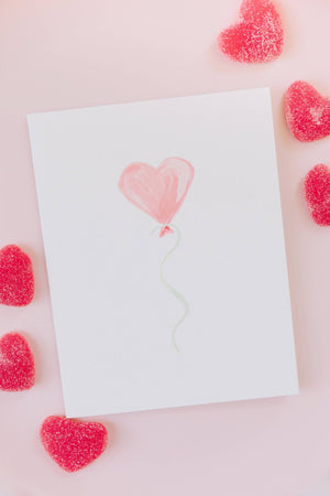 Heart Balloon Greeting Card by Texture Design - Essentially Charleston