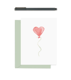 Heart Balloon Greeting Card by Texture Design - Essentially Charleston