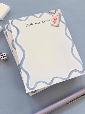 Mahjong Collection: Do The Charleston Notepad by Texture Design - Essentially Charleston