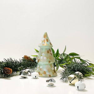 Mint Neutral Mini Christmas Tree by Jessica Reynolds Art - Essentially Charleston