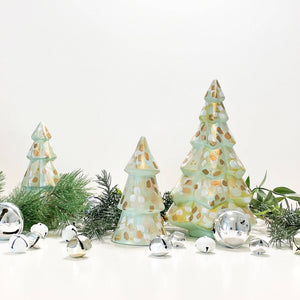 Mint Neutral Mini Christmas Tree by Jessica Reynolds Art - Essentially Charleston