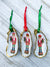 Nutcracker Oyster Shell Ornament: Blue with Candy Cane - Essentially Charleston