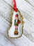 Nutcracker Oyster Shell Ornament: Blue with Candy Cane - Essentially Charleston