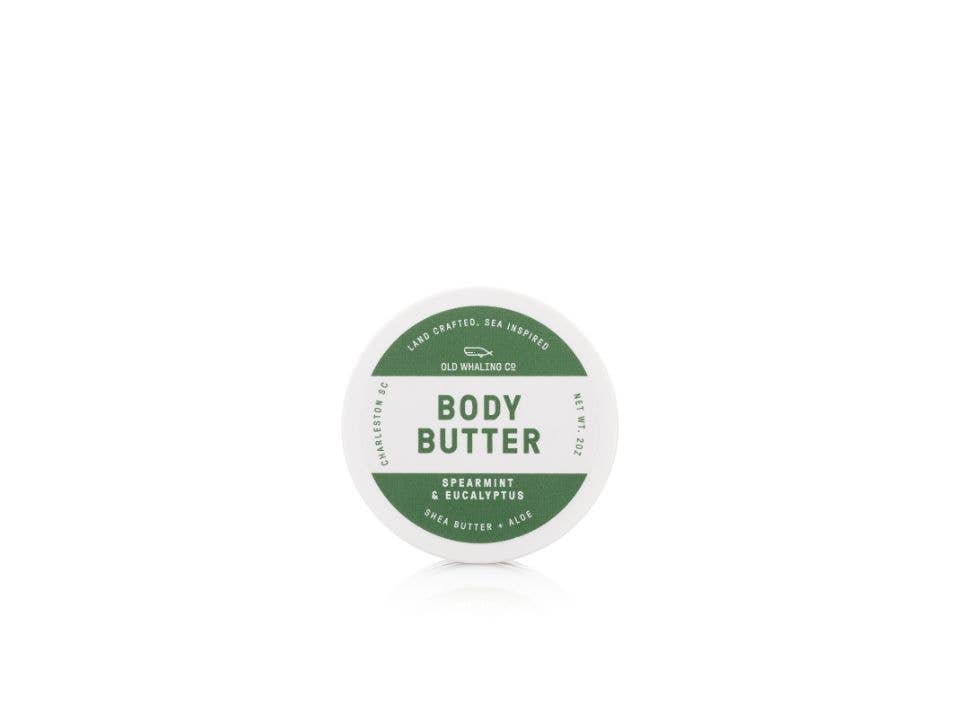 Old Whaling Co. Travel Size Spearmint & Eucalyptus Body Butter (2oz) - Essentially Charleston