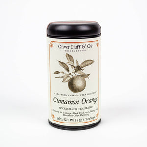 Oliver Pluff & Co. Cinnamon Orange Spice - 20 Teabags in Signature Tea Tin - Essentially Charleston
