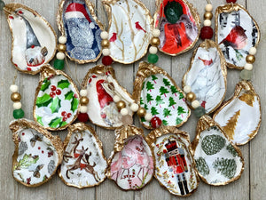 Oyster Ornaments - Decoupage Christmas Designs: 1st Christmas - Essentially Charleston