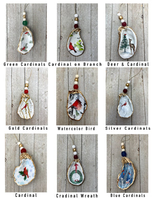 Oyster Ornaments - Decoupage Christmas Designs: 1st Christmas - Essentially Charleston
