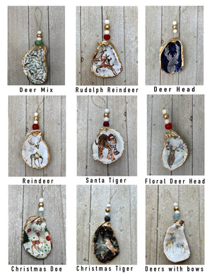 Oyster Ornaments - Decoupage Christmas Designs: 1st Christmas - Essentially Charleston