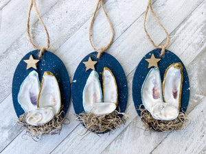 Oyster Shell Nativity Ornament - Essentially Charleston