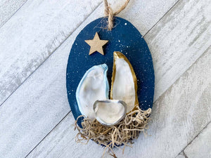 Oyster Shell Nativity Ornament - Essentially Charleston