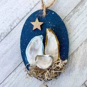 Oyster Shell Nativity Ornament - Essentially Charleston