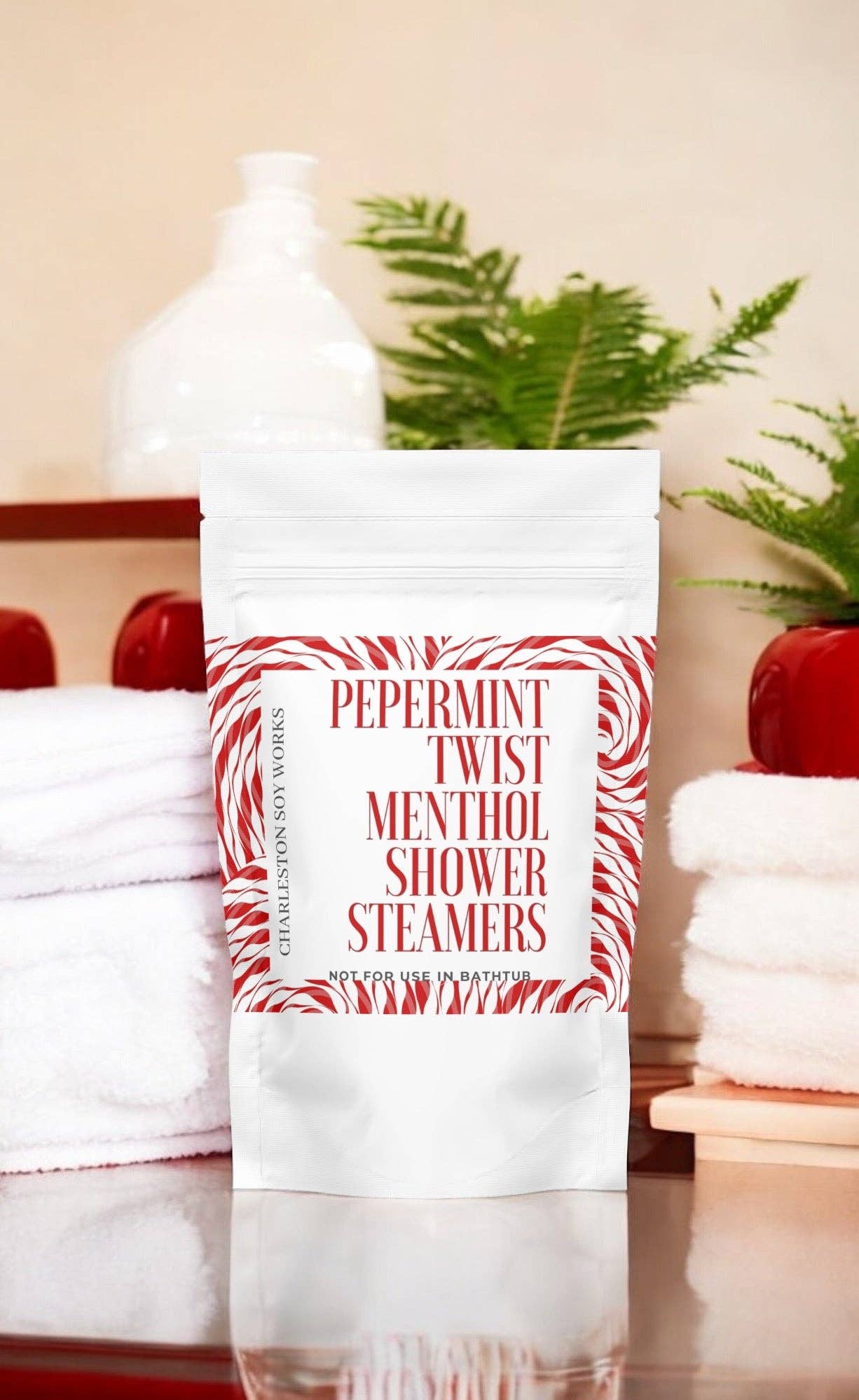 Peppermint Twist Menthol Shower Steamers - Essentially Charleston