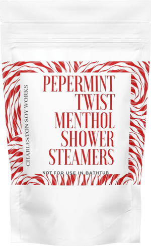 Peppermint Twist Menthol Shower Steamers - Essentially Charleston
