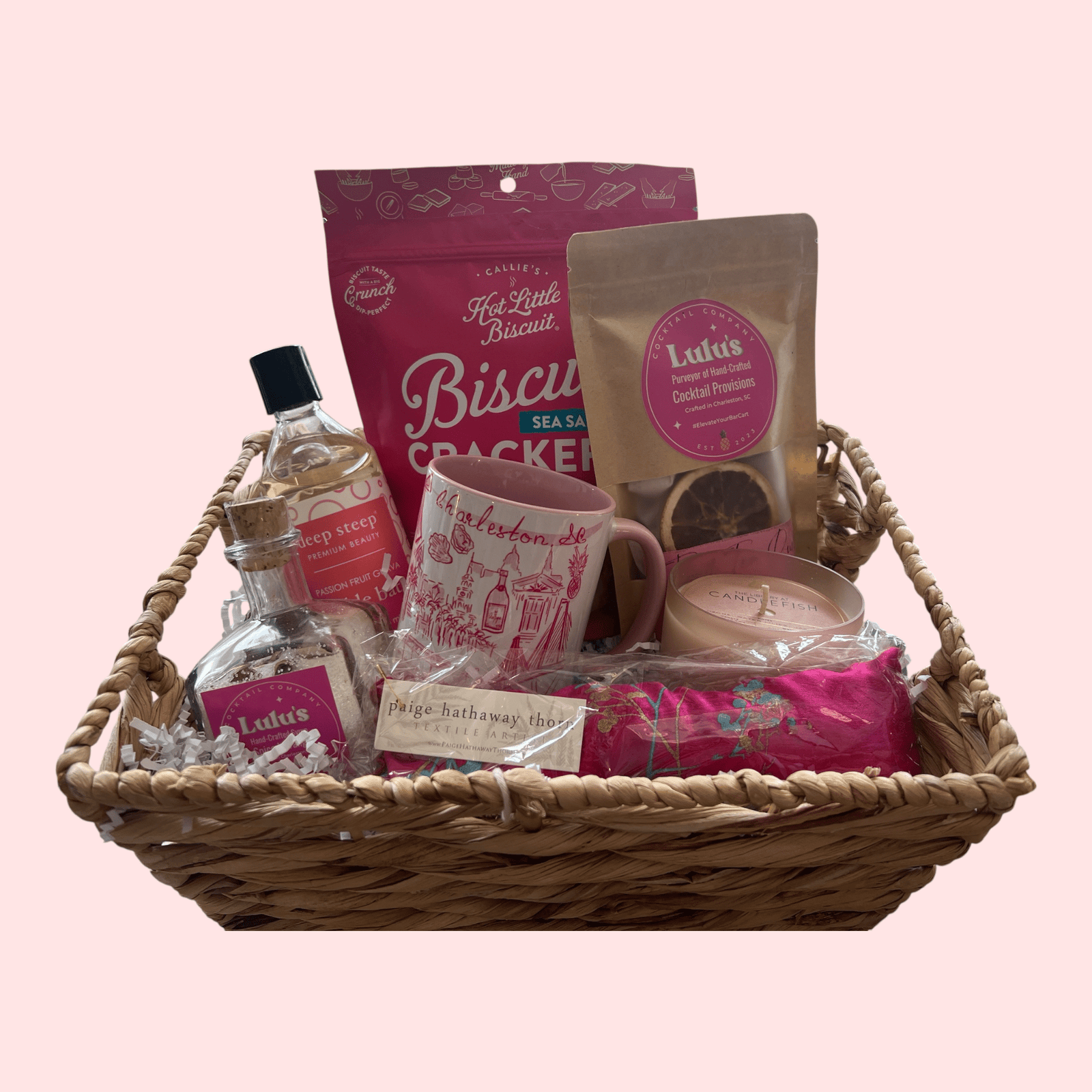 Perfectly Pink Gift Basket - Essentially Charleston