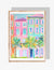 Rainbow Homes Art Print by Rebecca Illustrated: 8x10 - Essentially Charleston