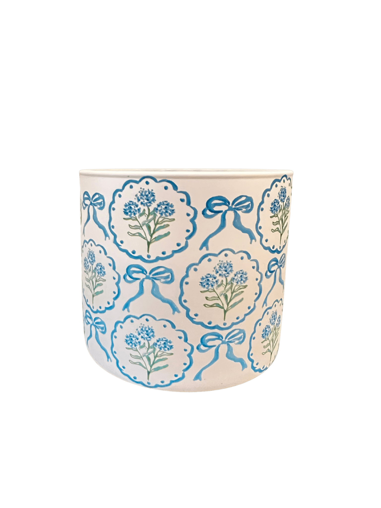 Rebecca Illustrated Blue Hydrangeas Candle - Essentially Charleston