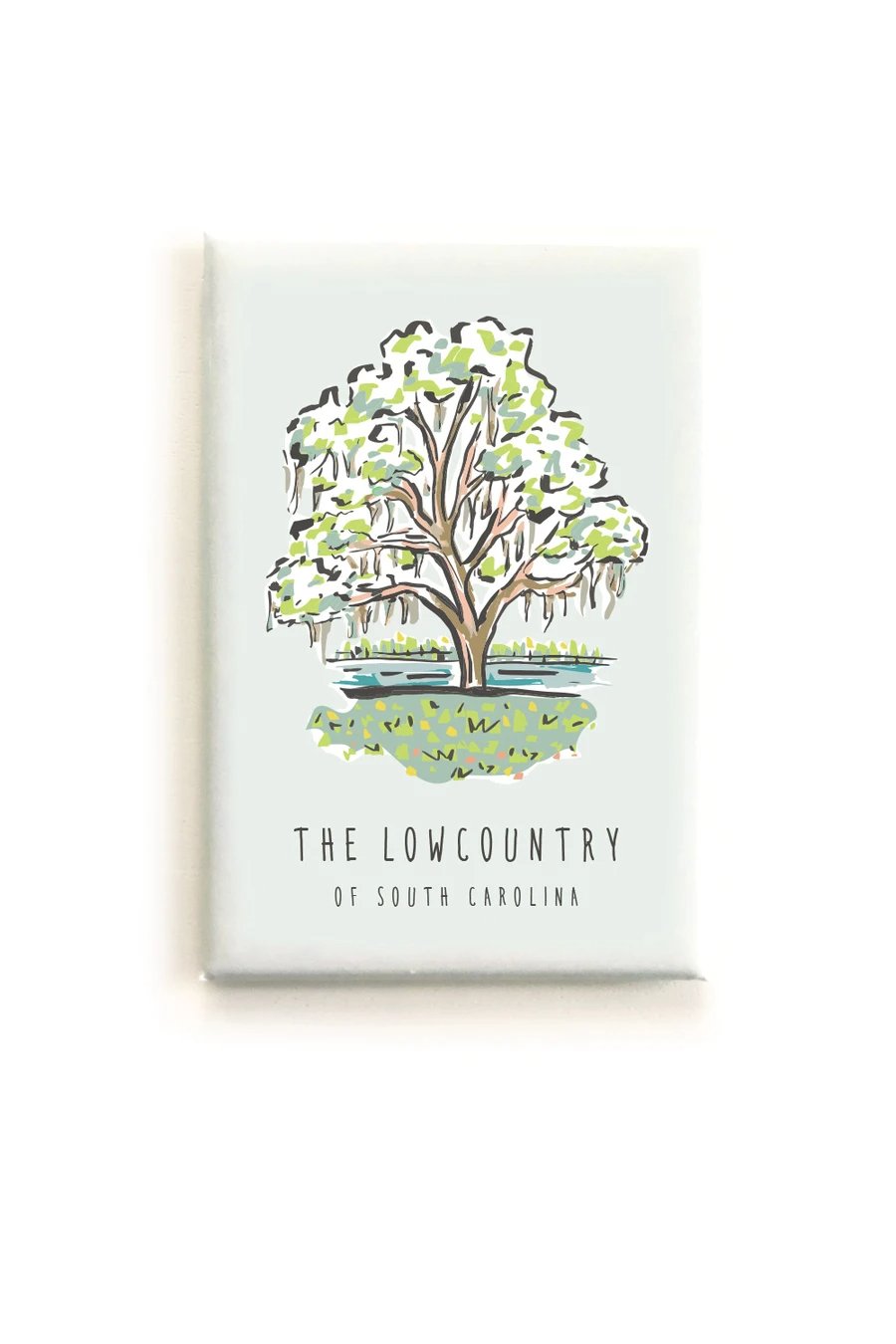 South Carolina Lowcountry Oak Tree Magnet by Texture Design - Essentially Charleston