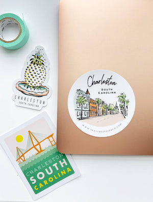 The Charleston Sticker - Sherbet Streets Collection - Essentially Charleston